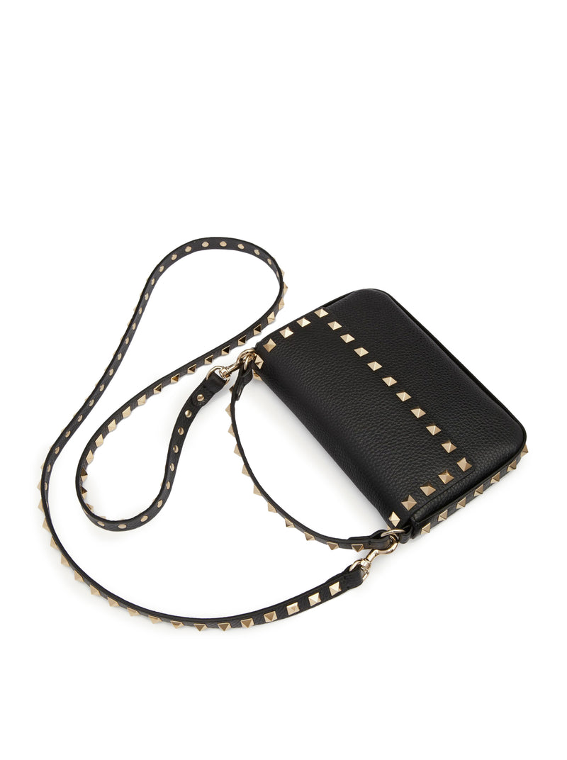 Valentino Garavani Women Rockstud Grainy Calfskin Pouch