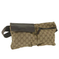 GUCCI GG Canvas Shoulder Bag Beige 28566 59156