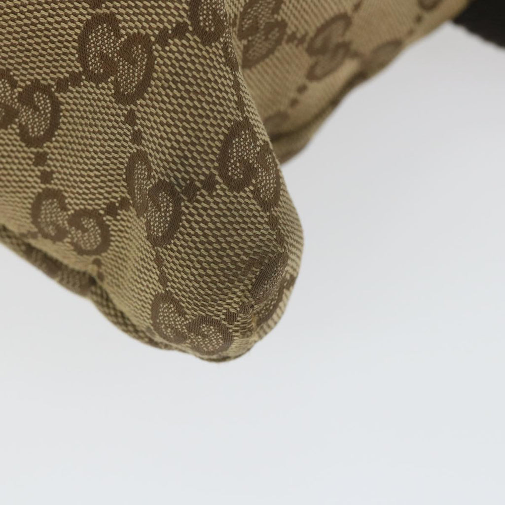 GUCCI GG Canvas Shoulder Bag Beige 28566 59156