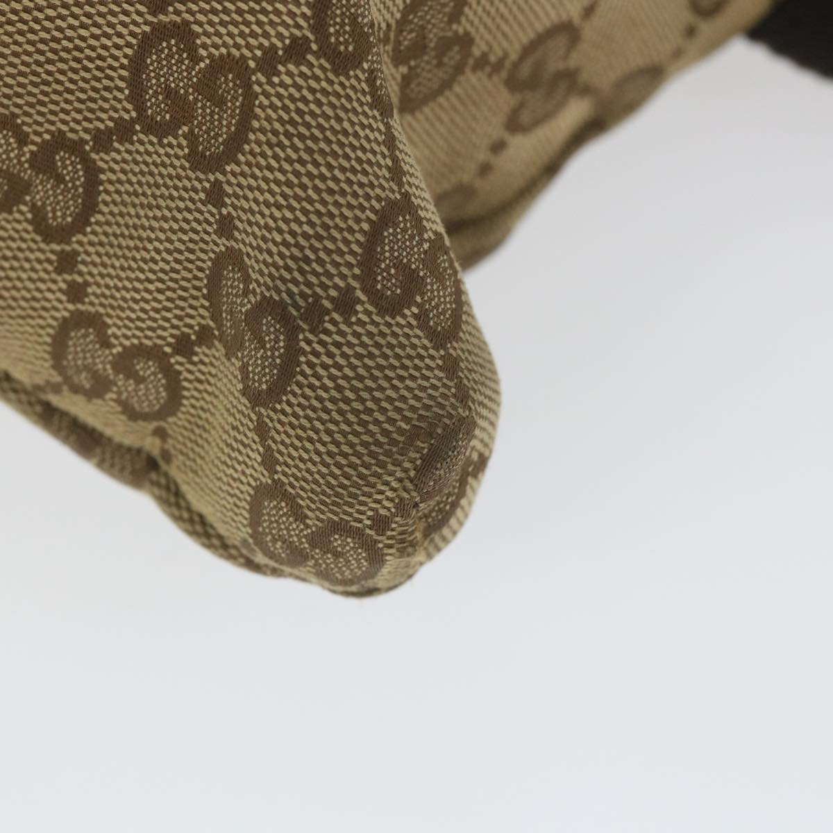GUCCI GG Canvas Shoulder Bag Beige 28566 59156