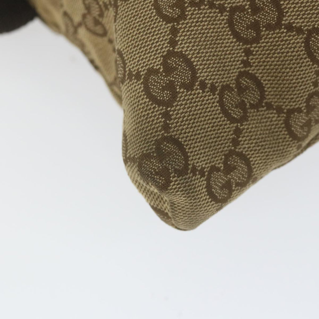 GUCCI GG Canvas Shoulder Bag Beige 28566 59156