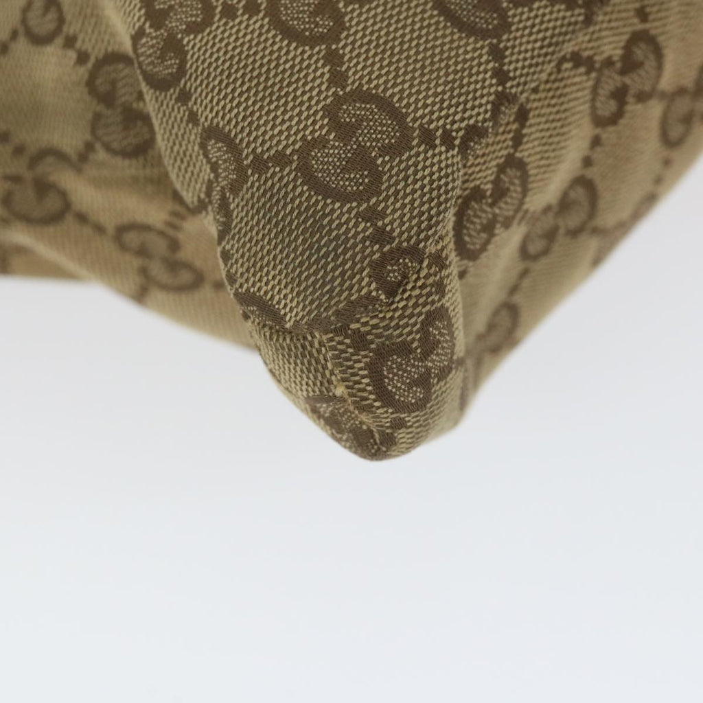 GUCCI GG Canvas Shoulder Bag Beige 28566 59156