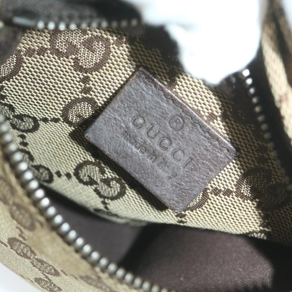 GUCCI GG Canvas Shoulder Bag Beige 28566 59156