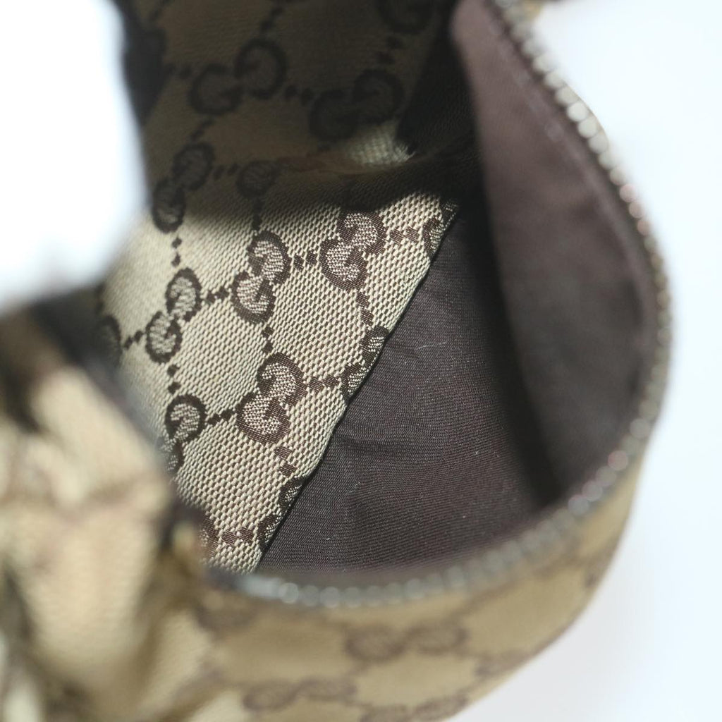 GUCCI GG Canvas Shoulder Bag Beige 28566 59156