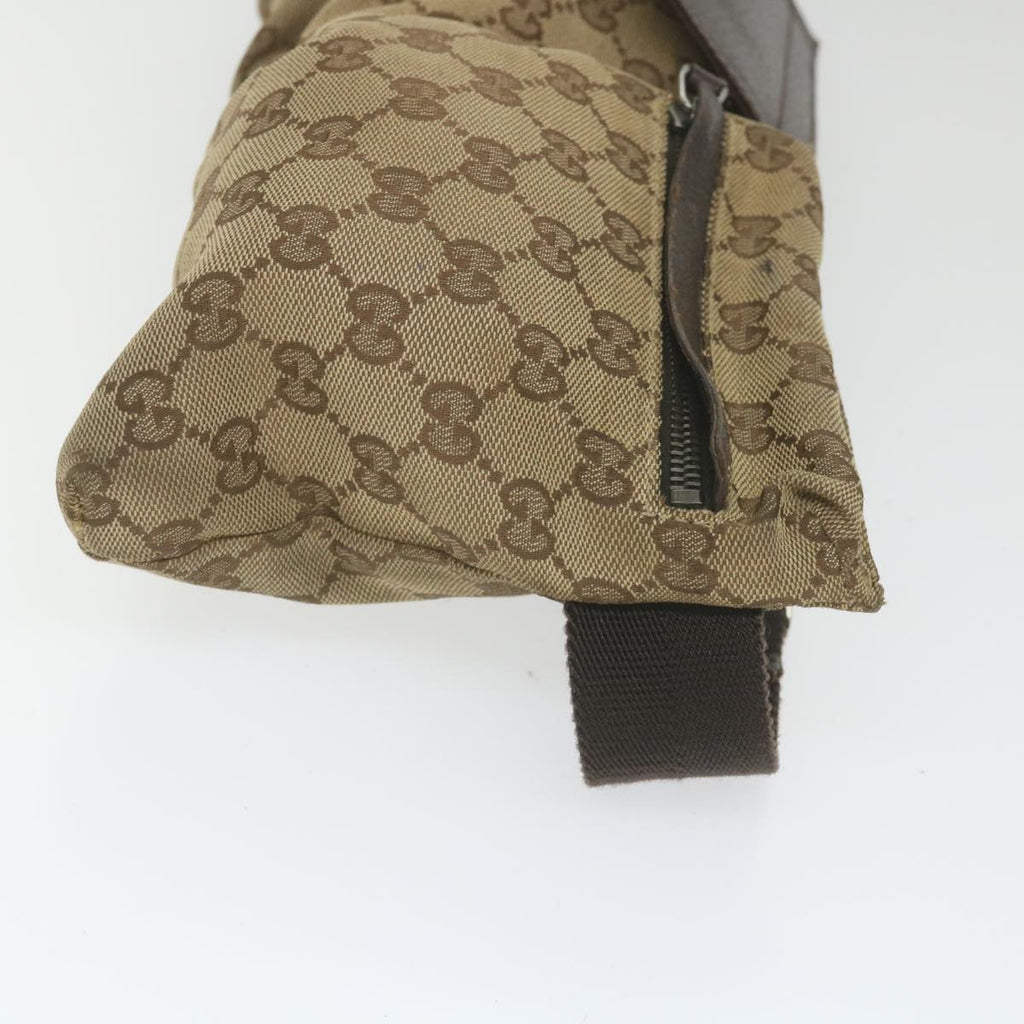 GUCCI GG Canvas Shoulder Bag Beige 28566 59156