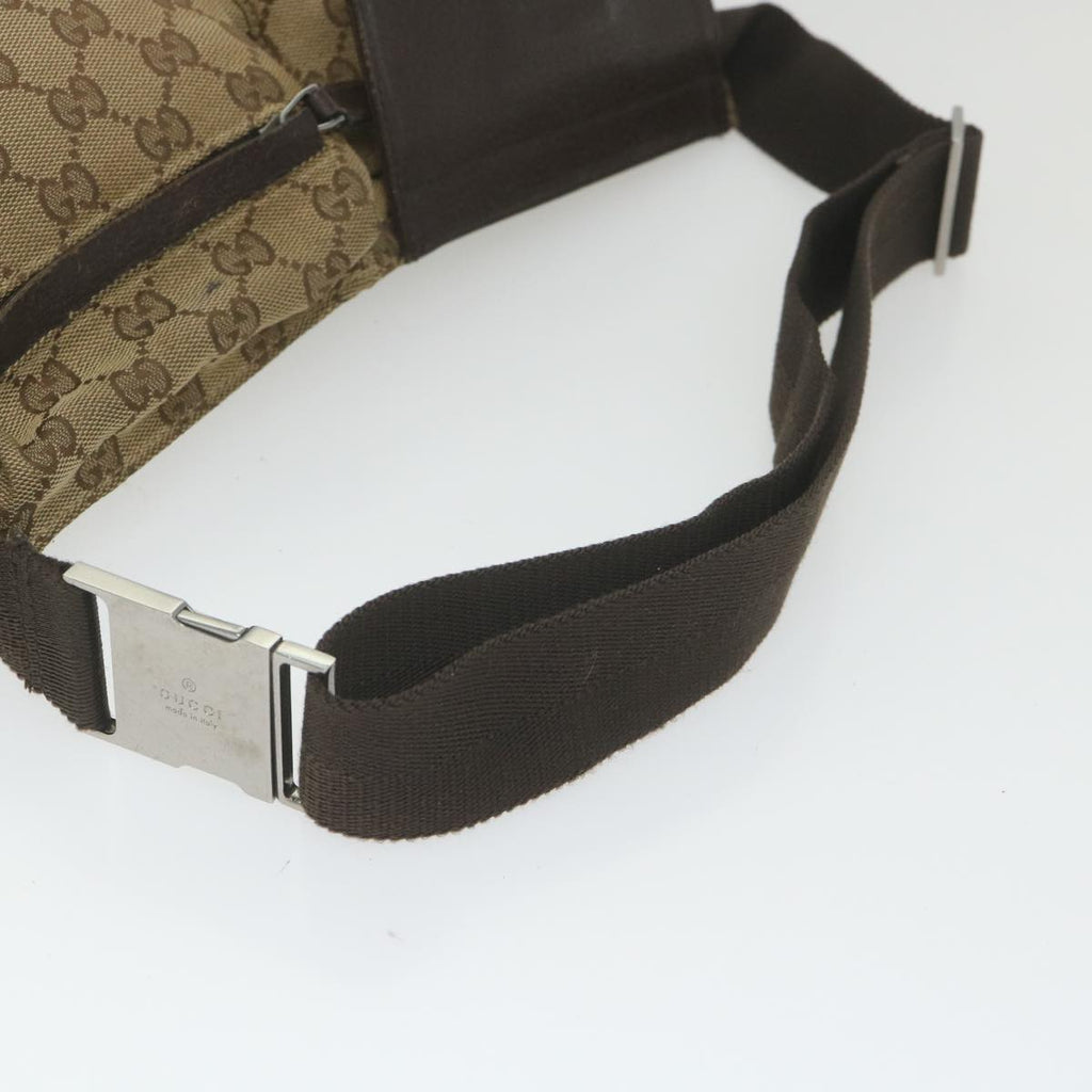 GUCCI GG Canvas Shoulder Bag Beige 28566 59156