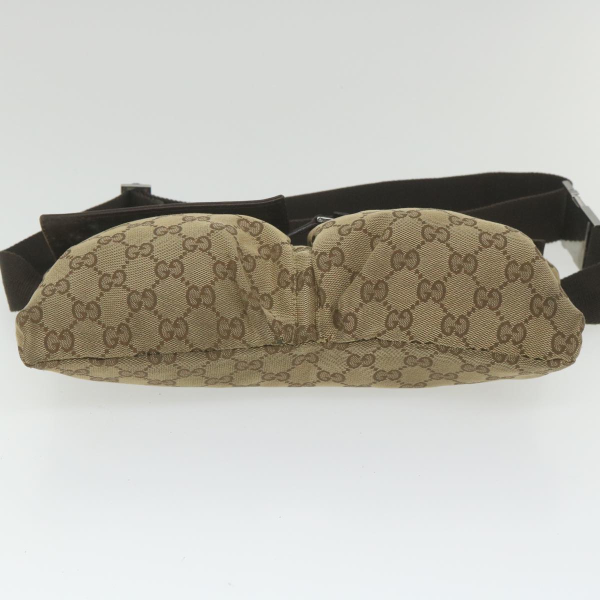 GUCCI GG Canvas Shoulder Bag Beige 28566 59156