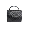 Chanel 90s Caviar Quilted Kelly Top Handle Bag