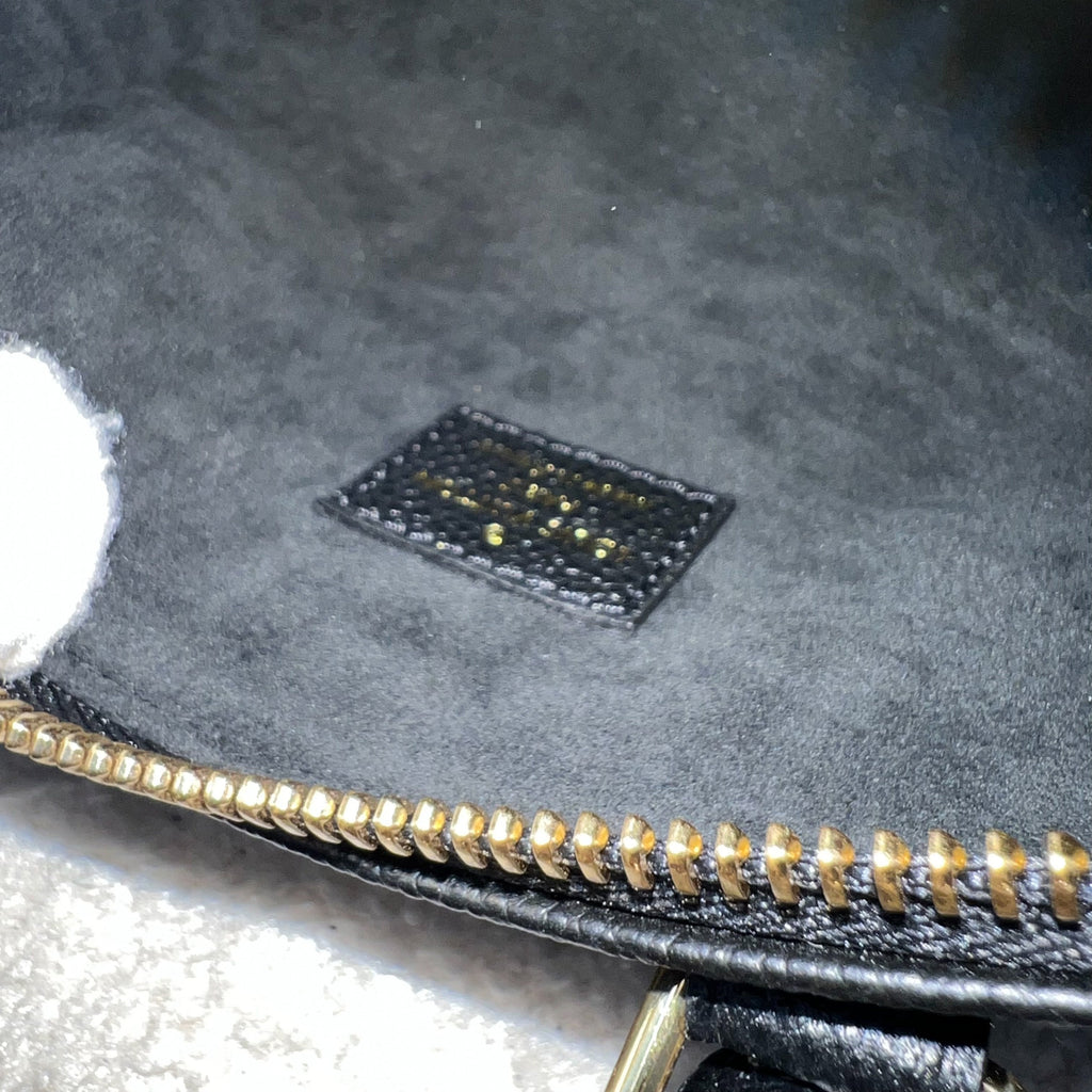 LV Speedy Nano in in Black and Creme Giant Monogram Empreinte Leather GHW