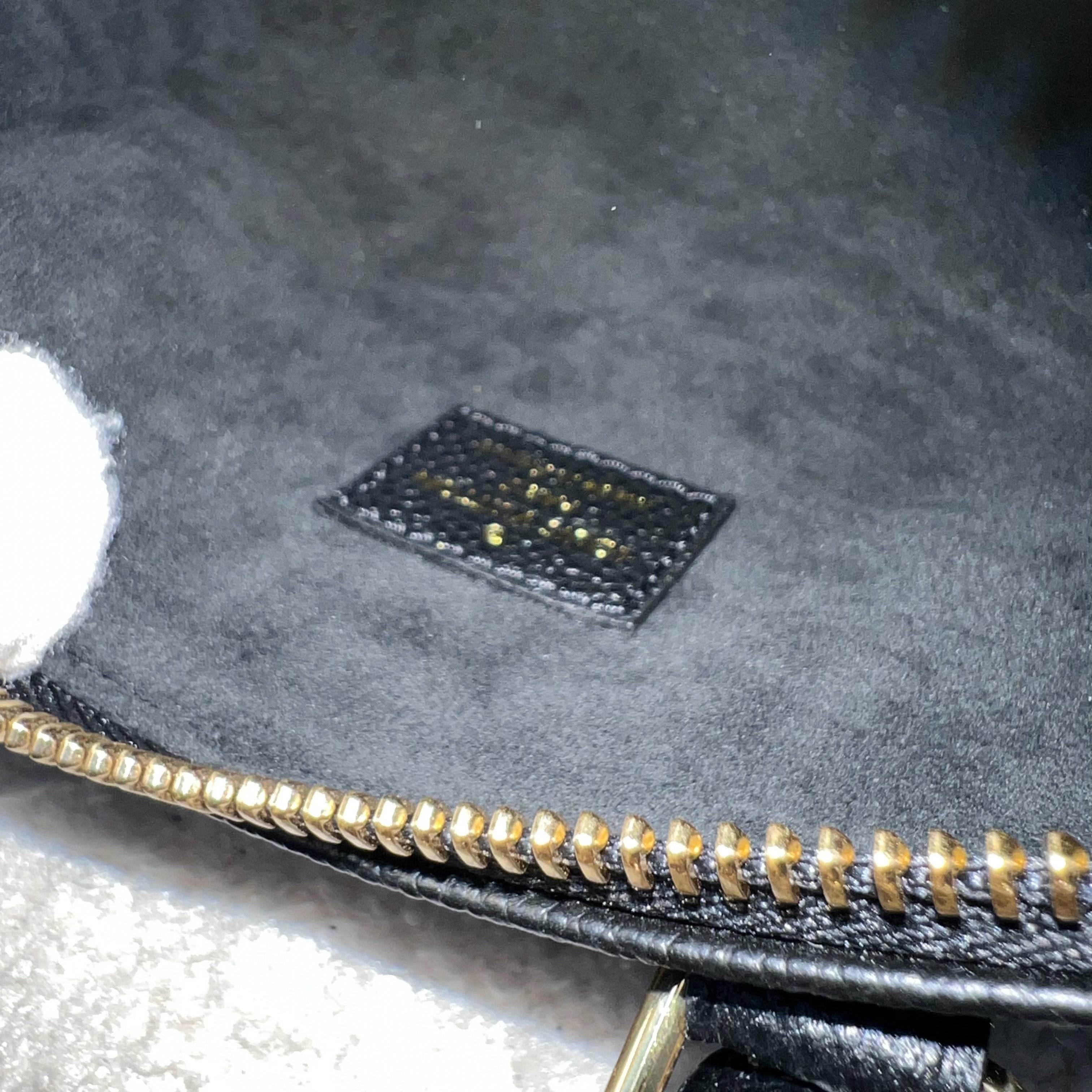 LV Speedy Nano in in Black and Creme Giant Monogram Empreinte Leather GHW