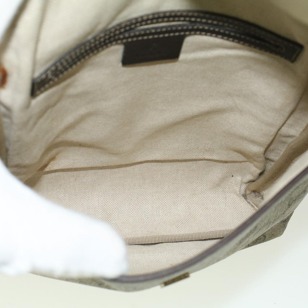GUCCI GG Canvas Shoulder Bag Coated Canvas Beige 59239