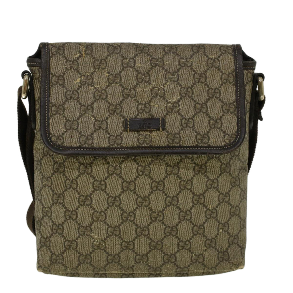 GUCCI GG Canvas Shoulder Bag Coated Canvas Beige 59239