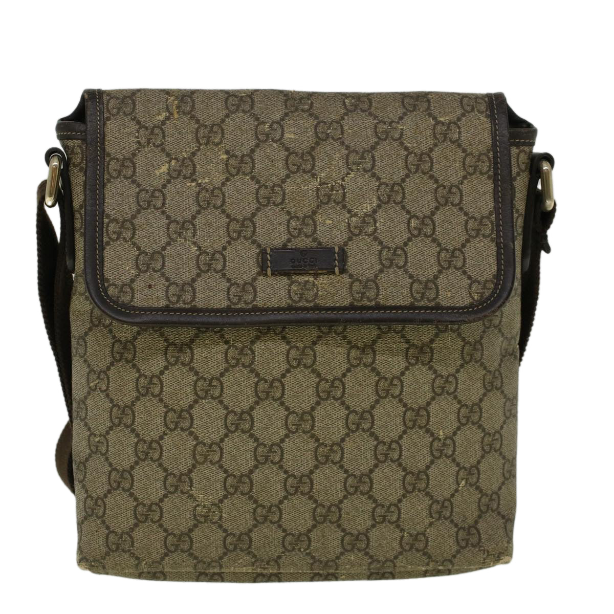 GUCCI GG Canvas Shoulder Bag Coated Canvas Beige 59239