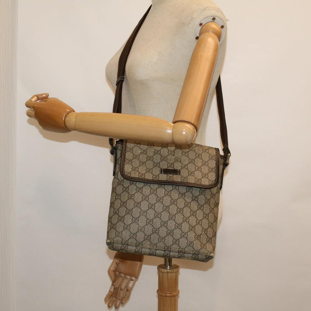 GUCCI GG Canvas Shoulder Bag Coated Canvas Beige 59239