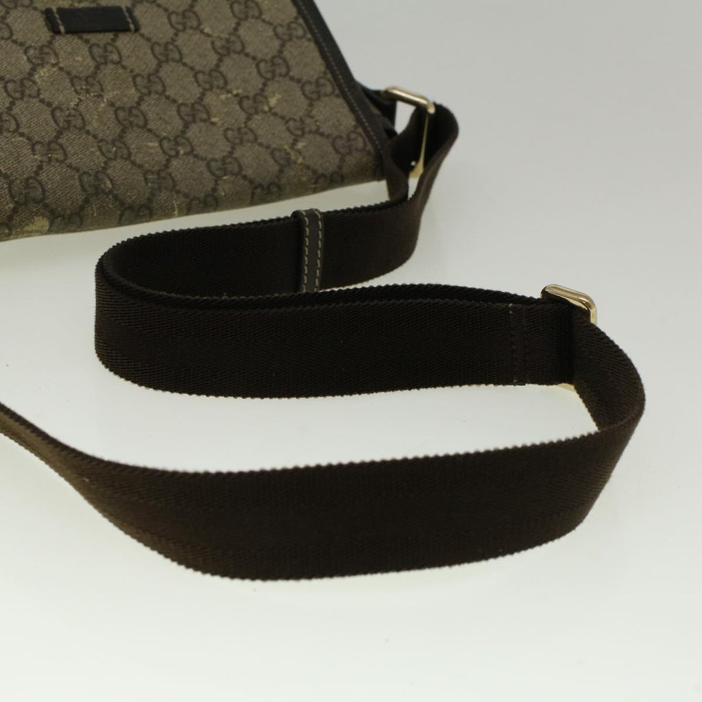 GUCCI GG Canvas Shoulder Bag Coated Canvas Beige 59239
