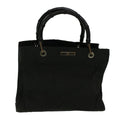 GUCCI Bamboo Hand Bag Nylon Black 59240