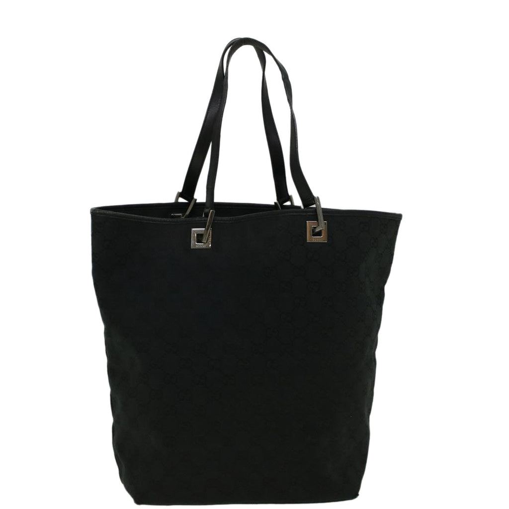 GUCCI GG Canvas Tote Bag Black 31243 59241