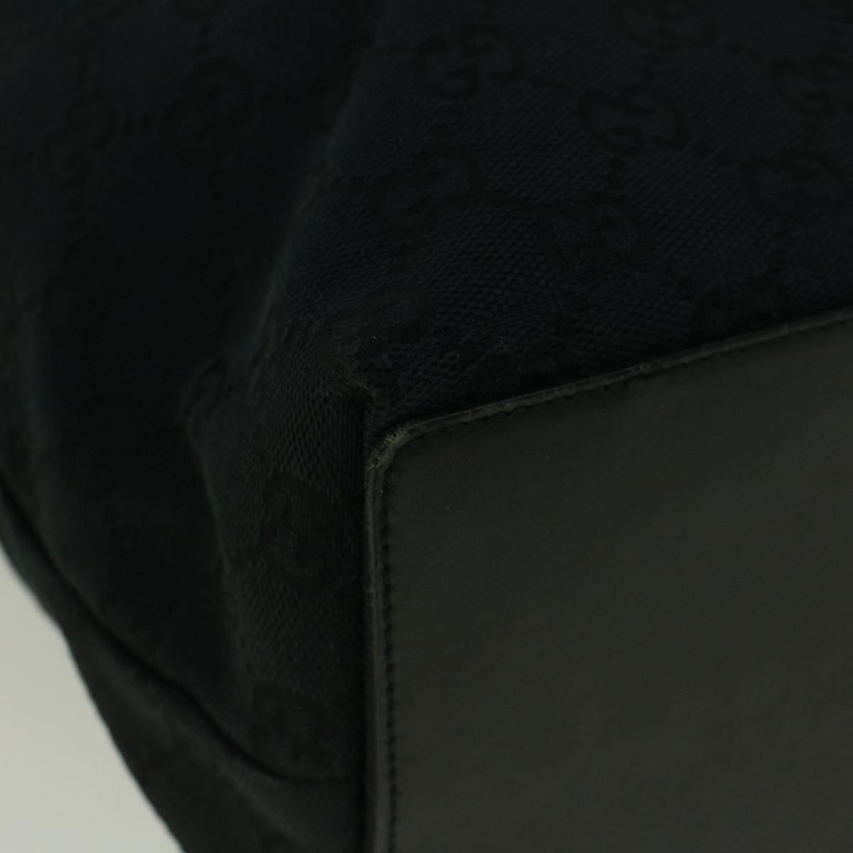 GUCCI GG Canvas Tote Bag Black 31243 59241