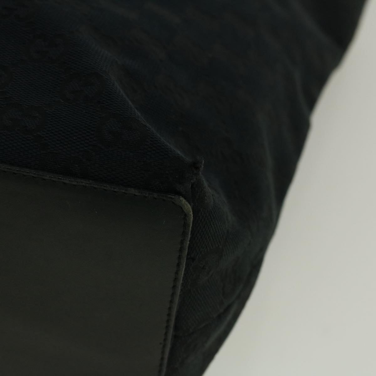 GUCCI GG Canvas Tote Bag Black 31243 59241