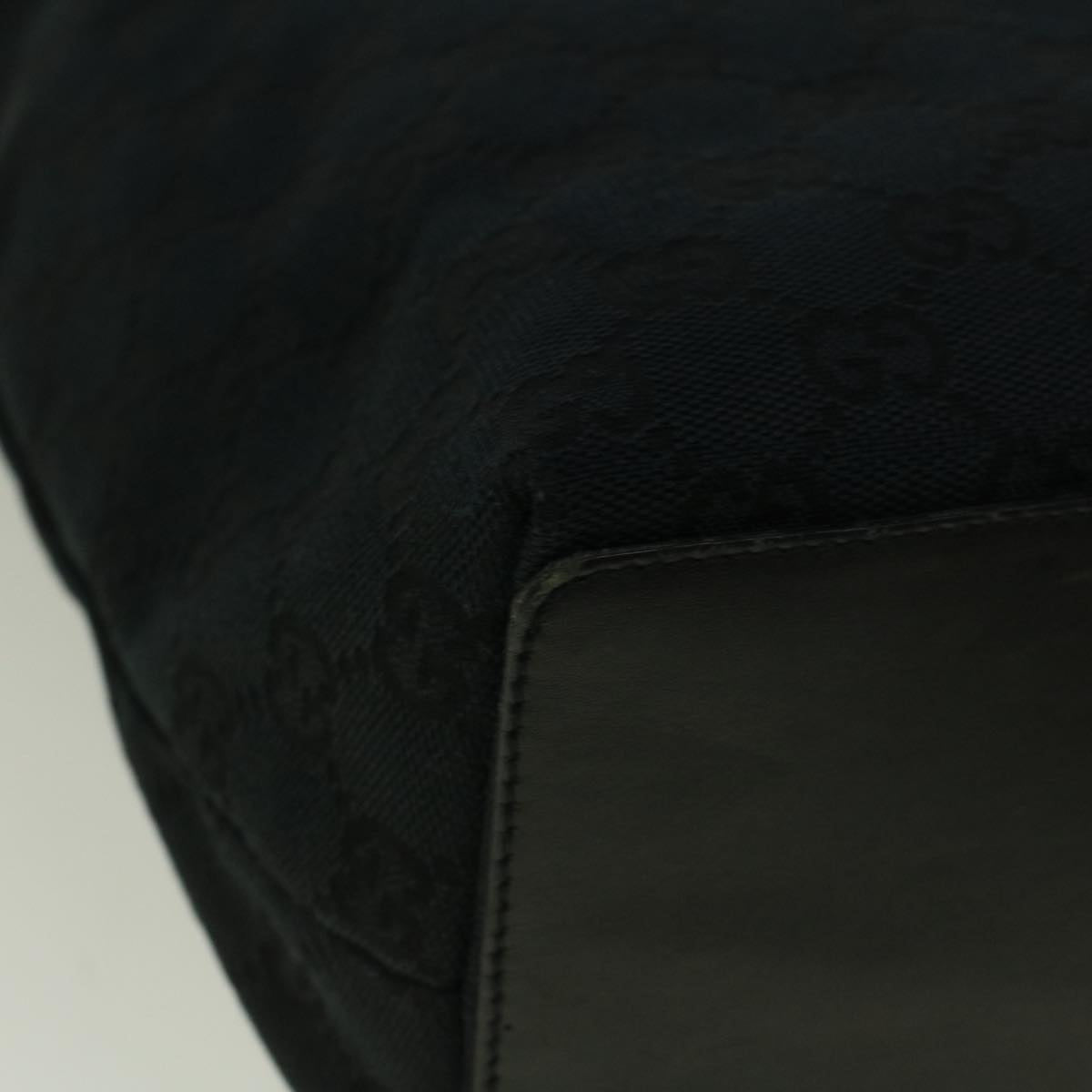 GUCCI GG Canvas Tote Bag Black 31243 59241