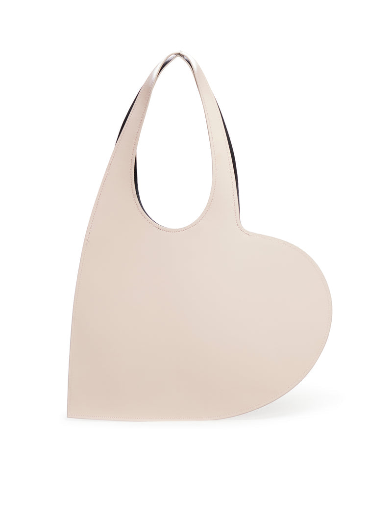 Coperni Women Gloss Leather Mini Heart Tote Bag