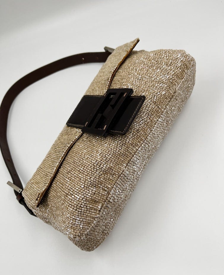 Fendi Sequin Beaded Baguette Bag