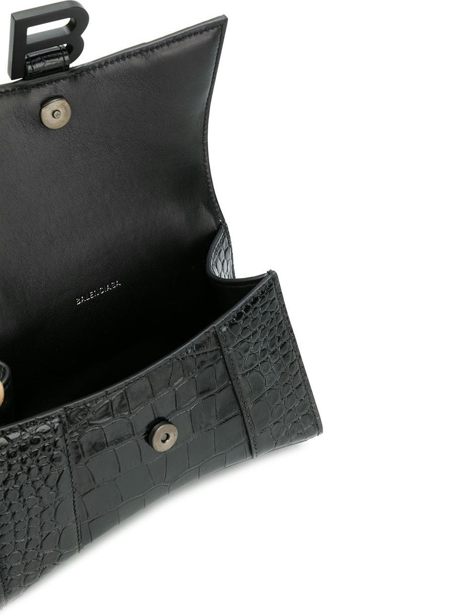 HOURGLASS SMALL LEATHER TOP-HANDLE BAG