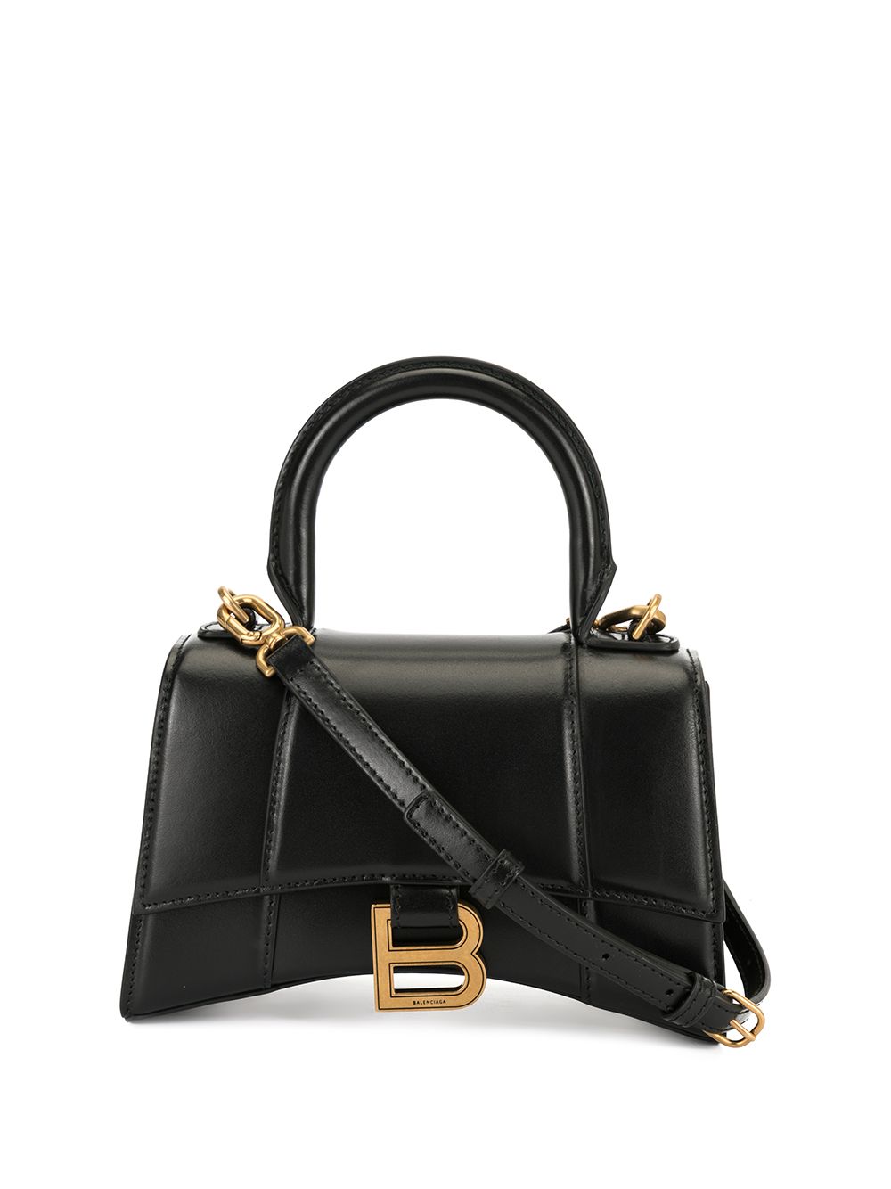 HOURGLASS XS LEATHER HANDBAG