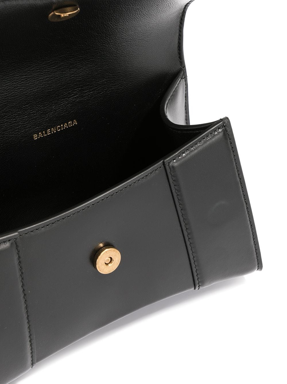 HOURGLASS XS LEATHER HANDBAG