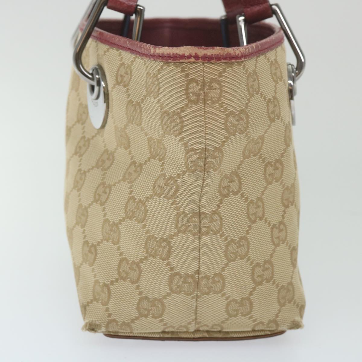 GUCCI GG Canvas Hand Bag Beige 120844 59322
