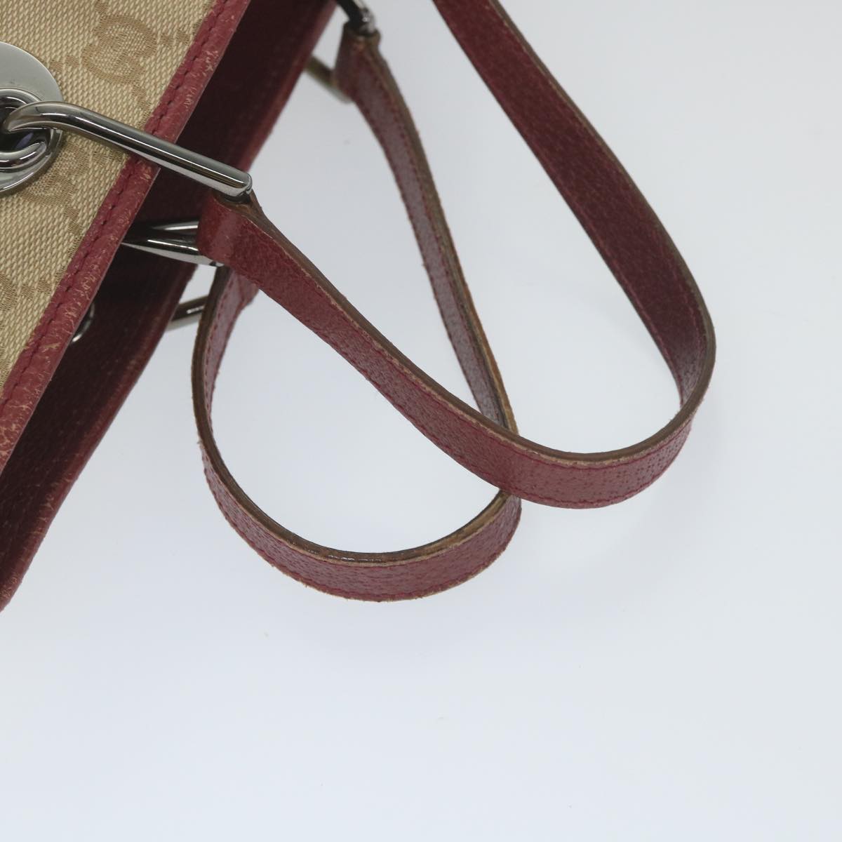 GUCCI GG Canvas Hand Bag Beige 120844 59322