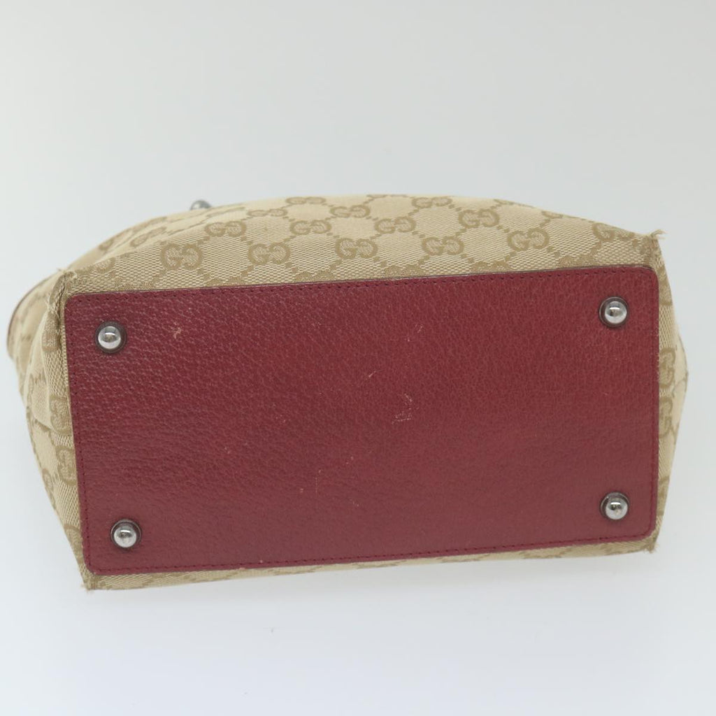 GUCCI GG Canvas Hand Bag Beige 120844 59322