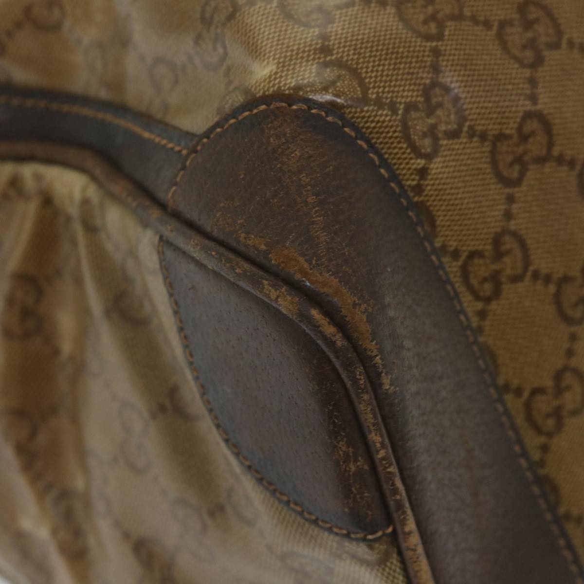 GUCCI GG Crystal Web Sherry Line Boston Bag Brown Red Green 59337