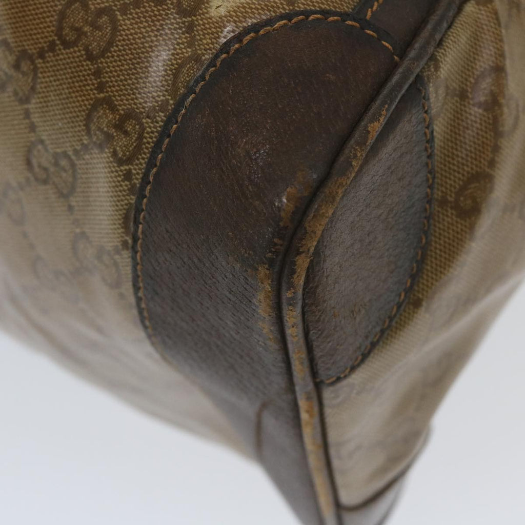 GUCCI GG Crystal Web Sherry Line Boston Bag Brown Red Green 59337