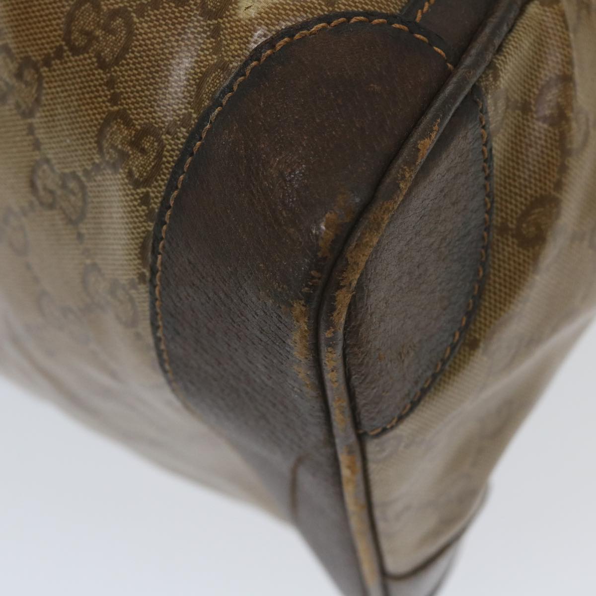 GUCCI GG Crystal Web Sherry Line Boston Bag Brown Red Green 59337