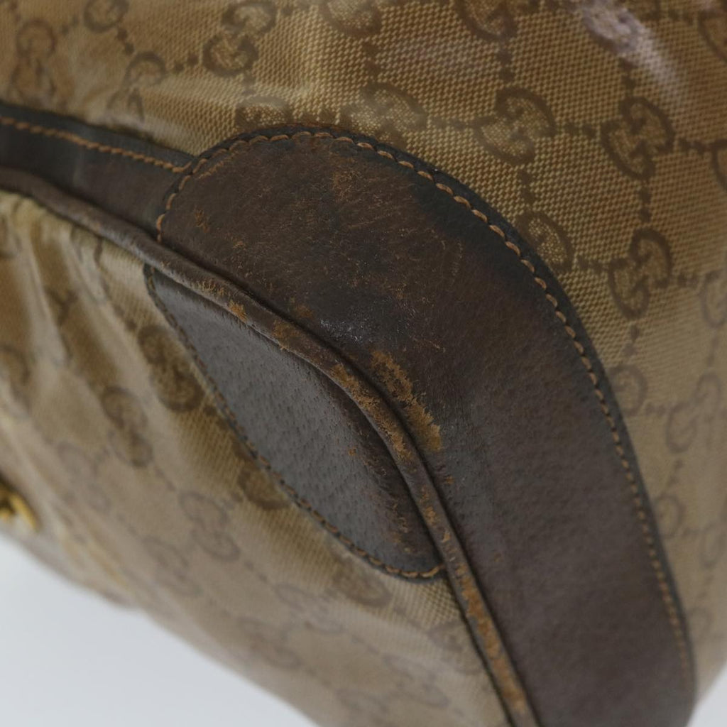GUCCI GG Crystal Web Sherry Line Boston Bag Brown Red Green 59337