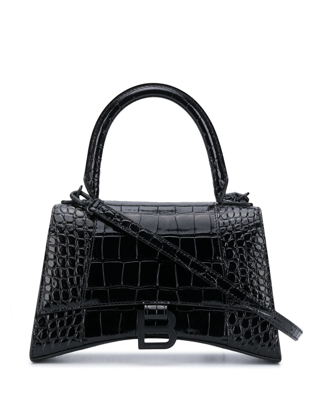 HOURGLASS SMALL LEATHER HANDBAG