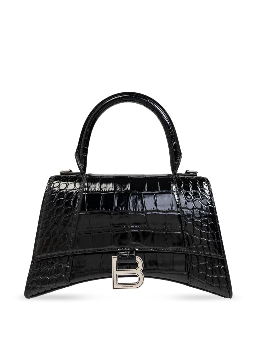 HOURGLASS SMALL LEATHER HANDBAG