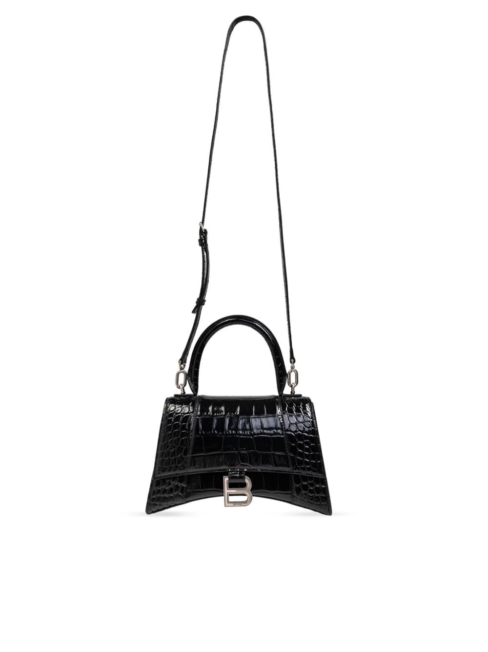 HOURGLASS SMALL LEATHER HANDBAG