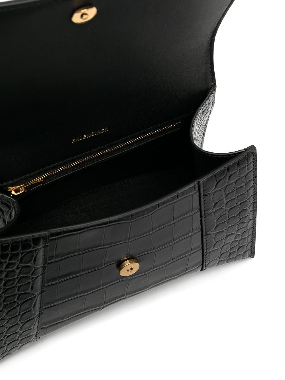 HOURGLASS SMALL LEATHER HANDBAG