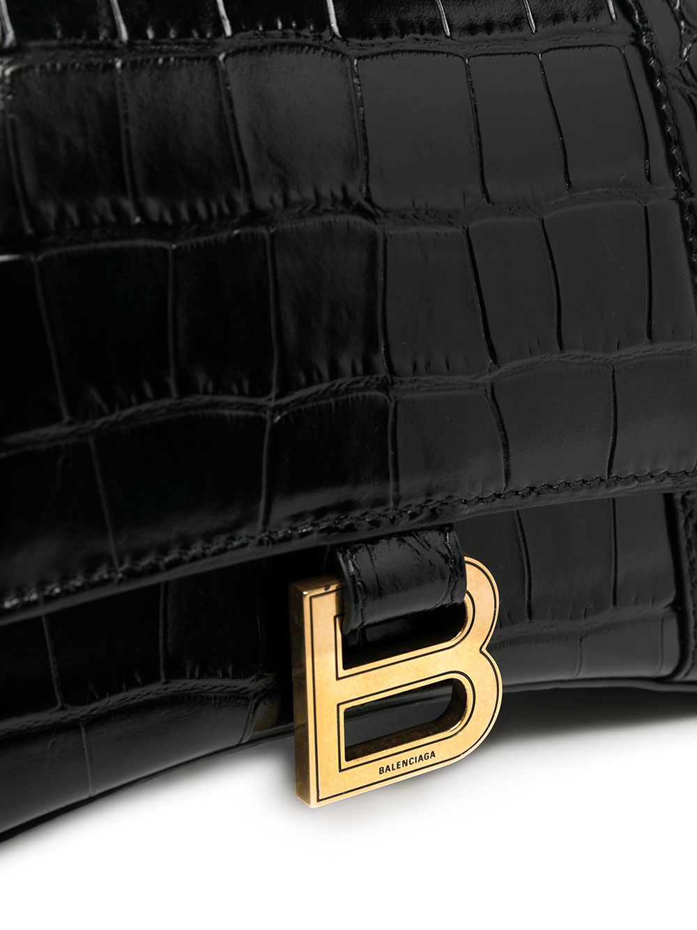 HOURGLASS SMALL LEATHER HANDBAG