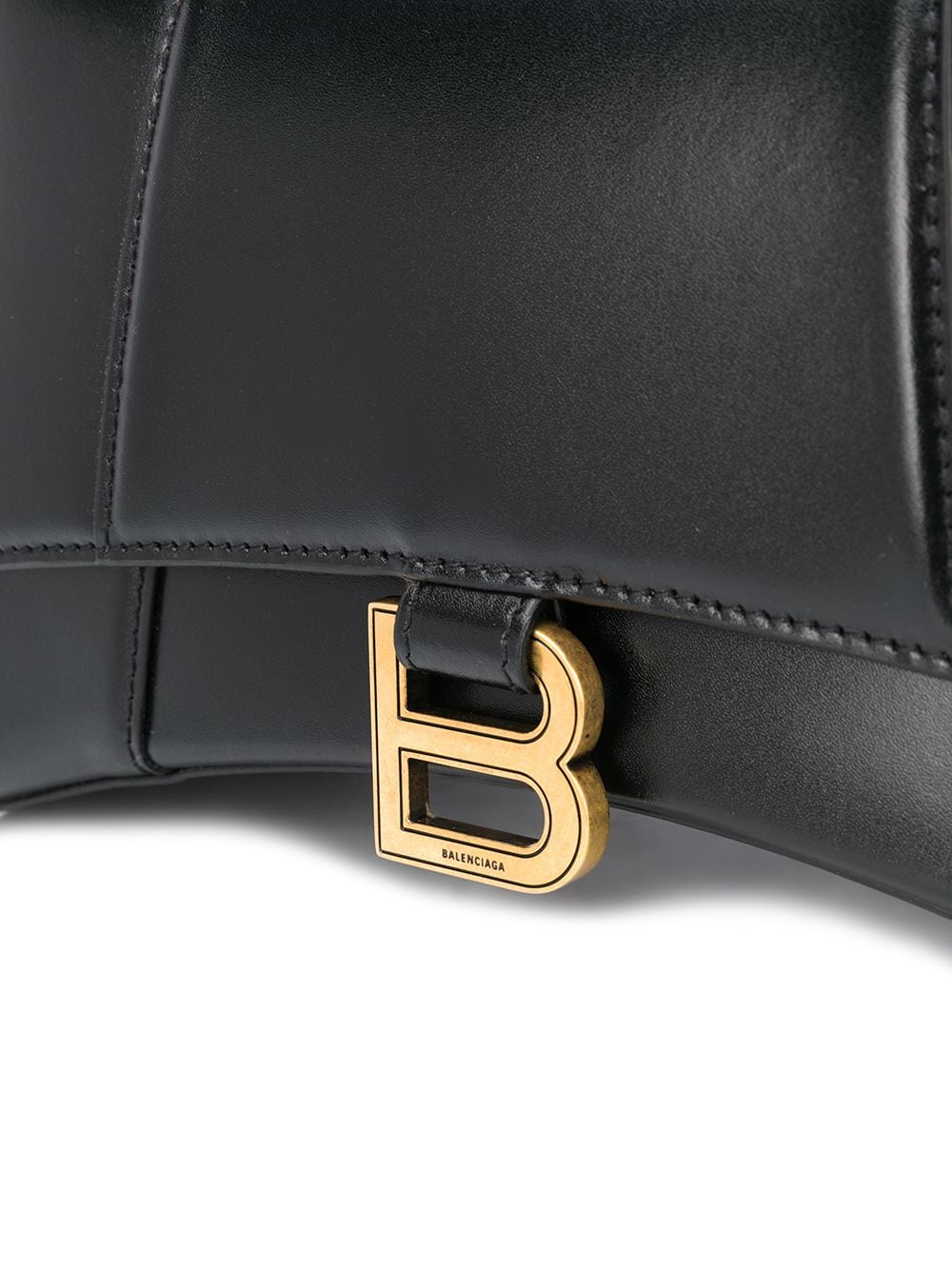 HOURGLASS SMALL LEATHER HANDBAG