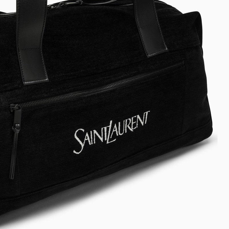 Saint Laurent Black Duffle Bag With Logo Men