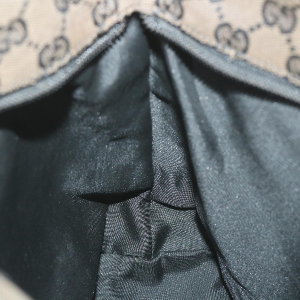 GUCCI GG Canvas Tote Bag Black Brown 019 0402 3754 59460