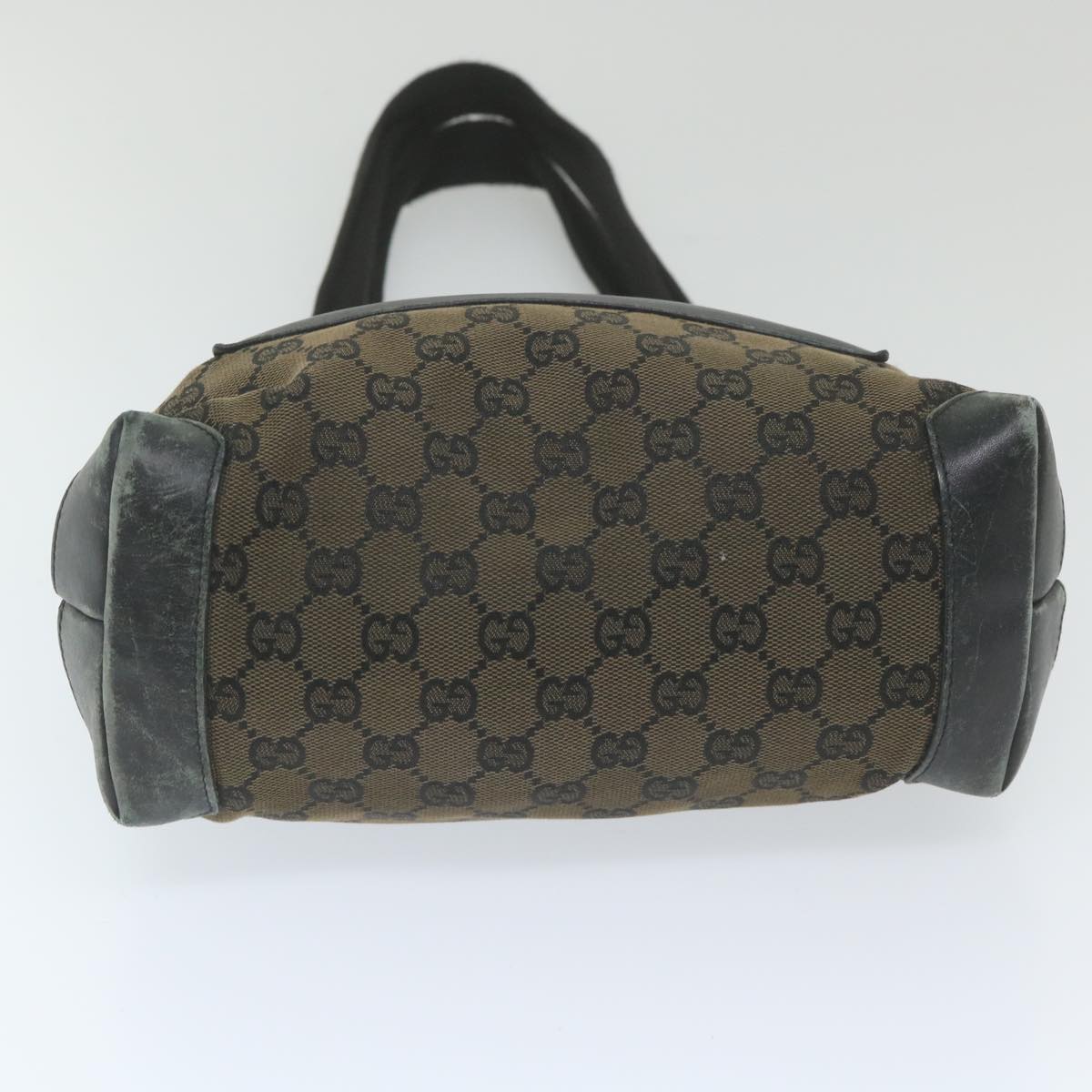 GUCCI GG Canvas Tote Bag Black Brown 019 0402 3754 59460