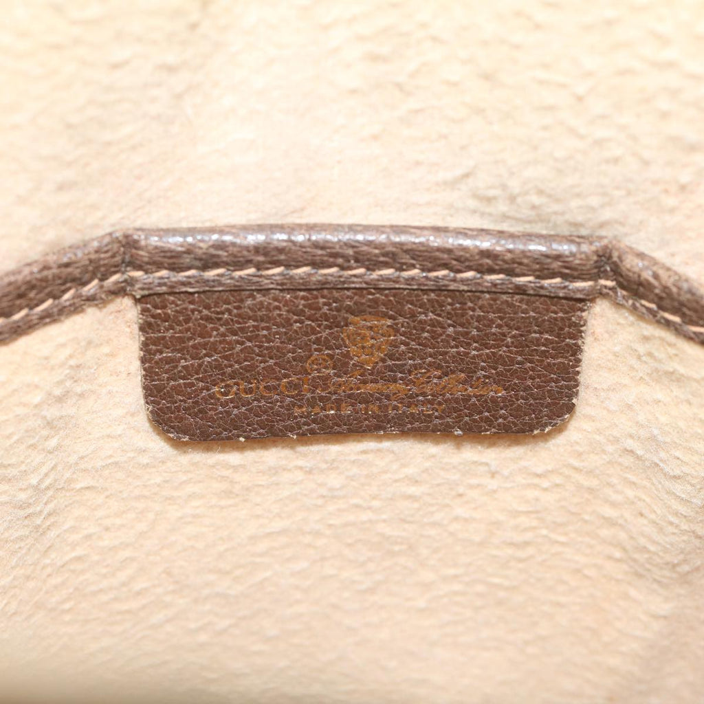 GUCCI GG Supreme Web Sherry Line Shoulder Bag Beige Red 164 02 034 59463