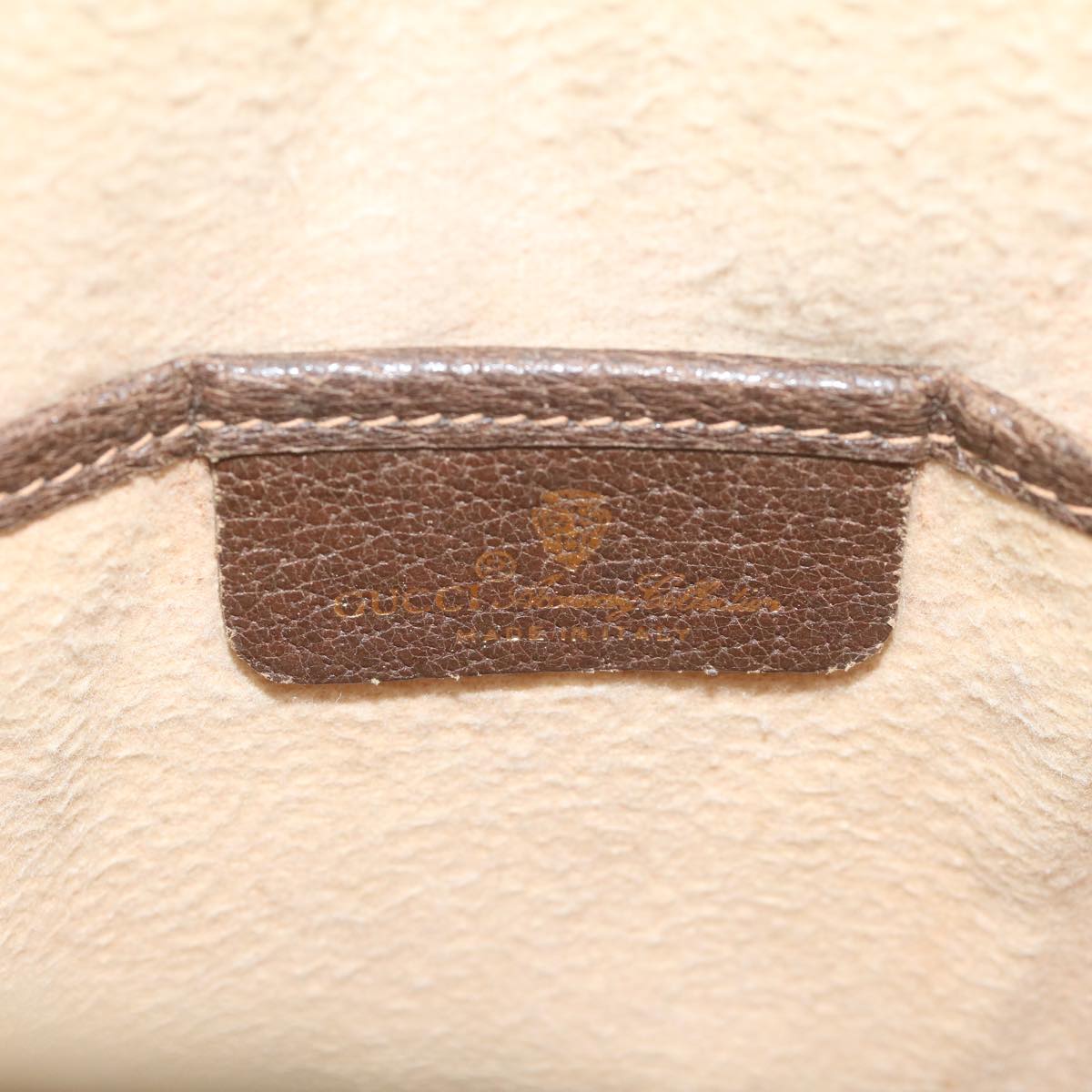 GUCCI GG Supreme Web Sherry Line Shoulder Bag Beige Red 164 02 034 59463