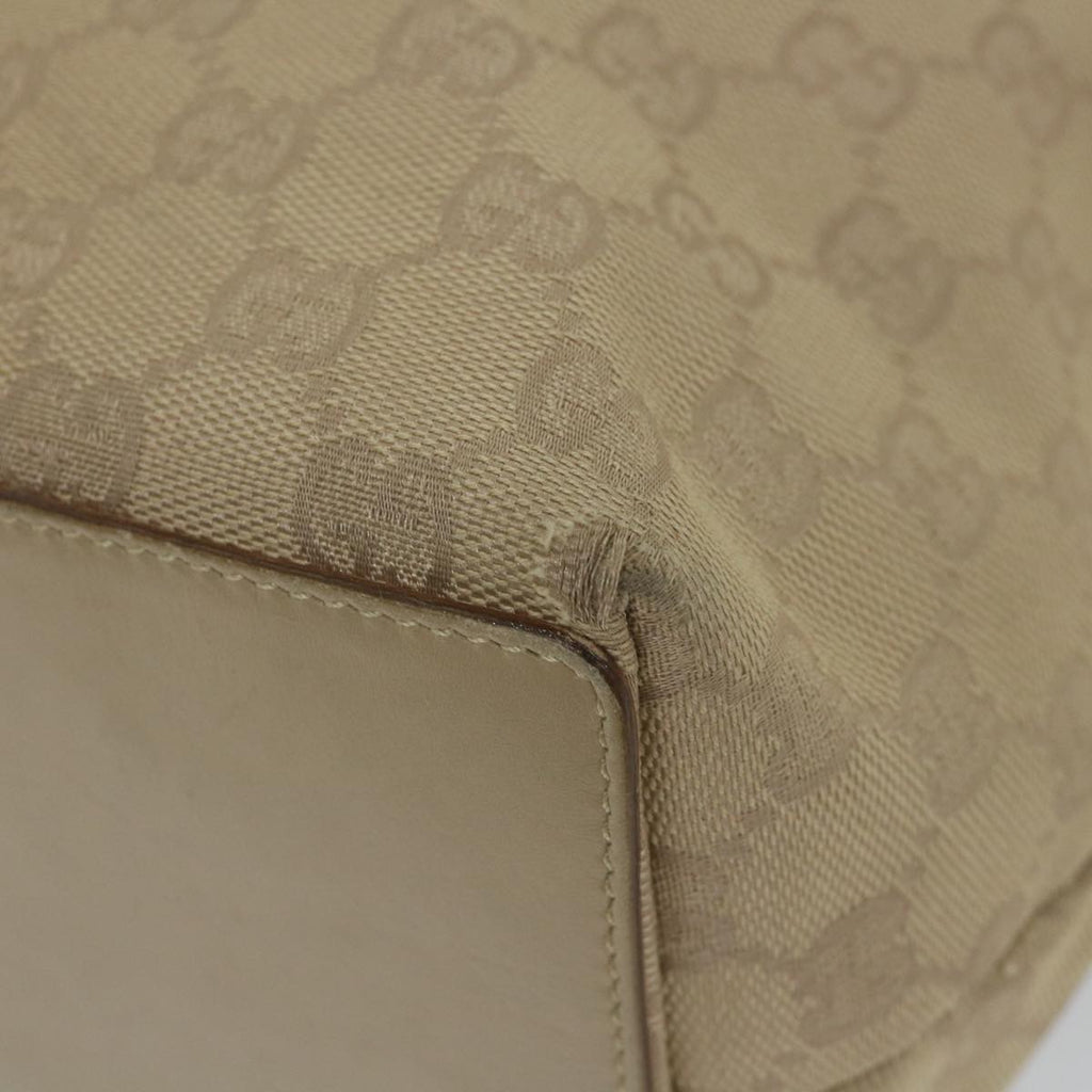 GUCCI GG Canvas Tote Bag Beige 31243 59464