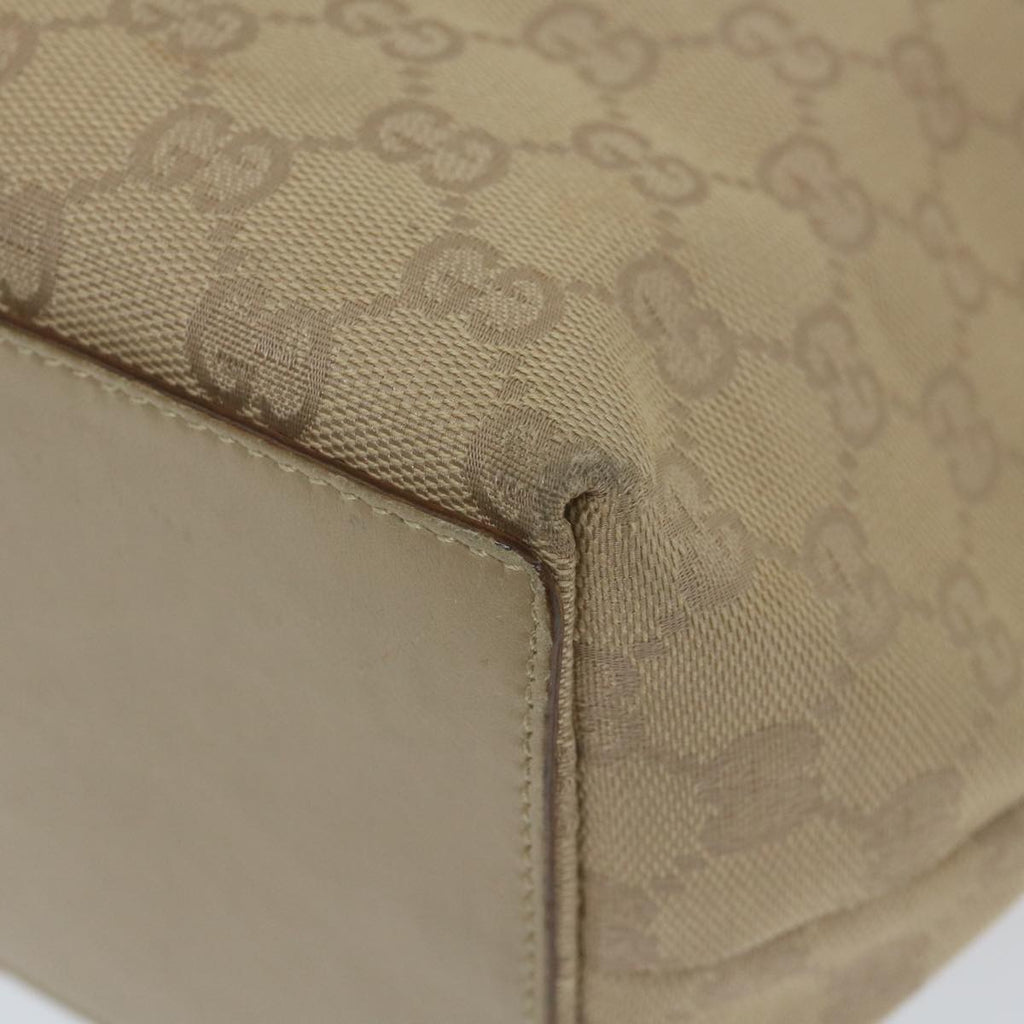 GUCCI GG Canvas Tote Bag Beige 31243 59464