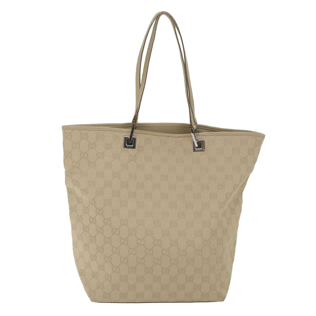 GUCCI GG Canvas Tote Bag Beige 31243 59464